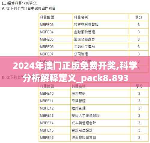 2024年澳门正版免费开奖,科学分析解释定义_pack8.893