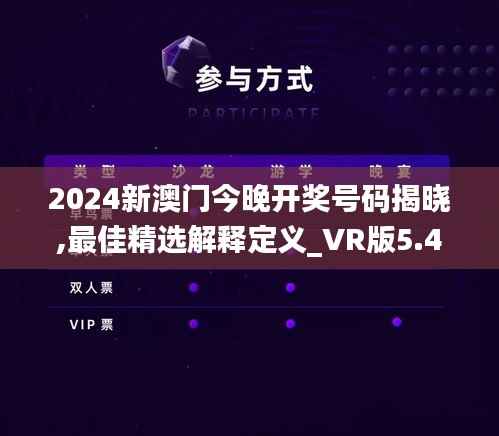 2024新澳门今晚开奖号码揭晓,最佳精选解释定义_VR版5.454