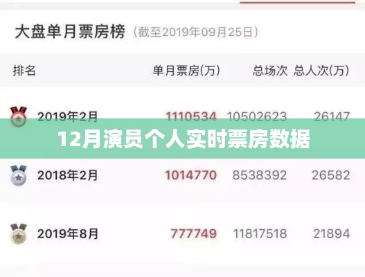 12月演员个人票房实时数据概览